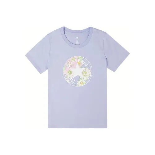 Конверс T-Shirt Женская Светло-фиолетовая
