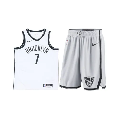 Найк Баскетбольный Костюм SW Фанатская версия 20 21 Brooklyn Nets Цвет KD Размер 7 Мужской Белый
