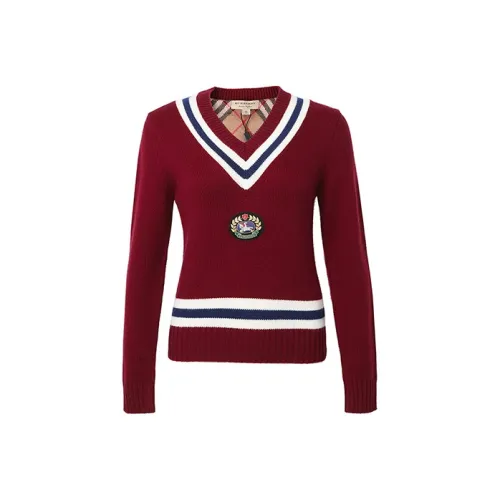 Burberry Женские Свитеры Красного Цвета