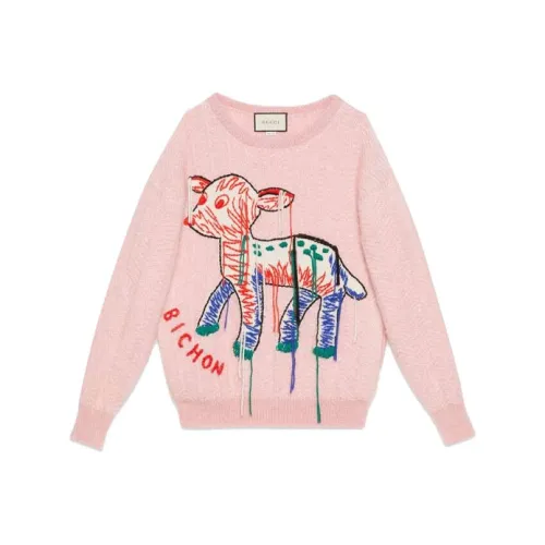 GUCCI Розовые Женские Свитеры