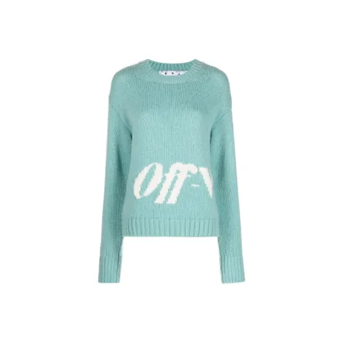 Off Белый FW21 Синий Женские Свитеры