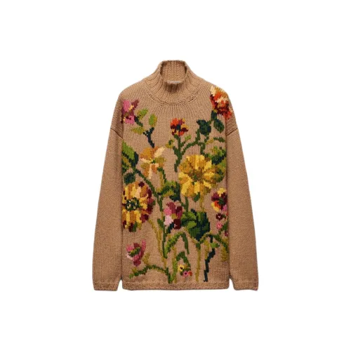 PRADA Коричневые Женские Свитеры