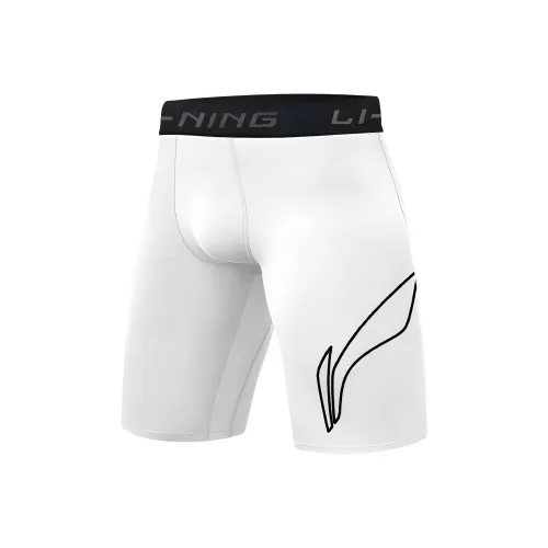 Шорты для спорта с подкладкой мужские белые