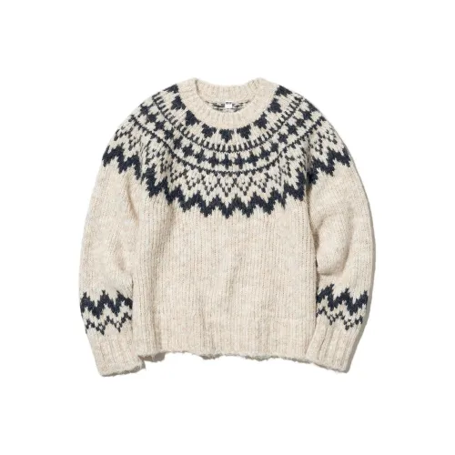 UNIQLO Свитер Женский Светлый Бежевый