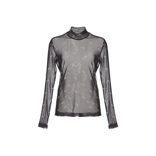 LOFT SHINE Длинный рукав Т-рубашка Женская Черная