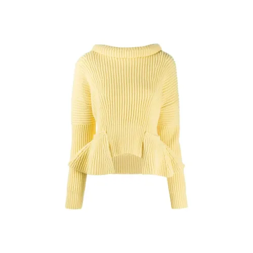 Alexander McQueen Желтые Женские Свитеры
