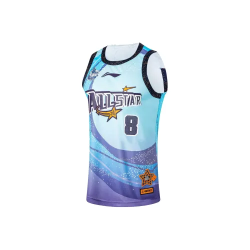 LINING CBA Collection Коллекция Баскетбольные Джерси Мужские Wave Blue