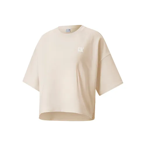 PUMA Infuse Рукав с оборванным плечом T-рубашка Женская Чисто белый