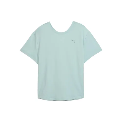 PUMA Move Рукав с оборванным плечом T-рубашка Женская Modern Мятно-зеленый