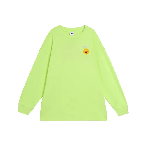 Nike T-рубашка с рукавом женская светло-лимонного цвета