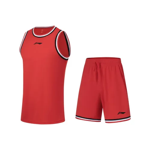 LINING Professional Basketball Series Баскетбольный костюм мужской август красный