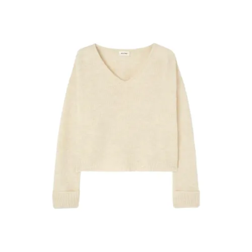 AMERICAN VINTAGE A.M FW24 Pull Femme East Свитер Женские Mother Of Pearl