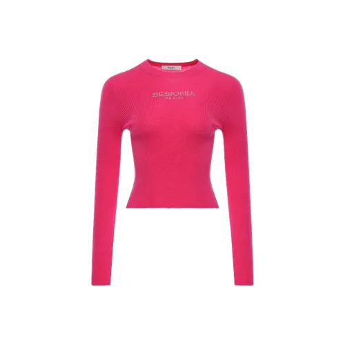 BESIONIA FW24 Свитер Женский Розовый Красный