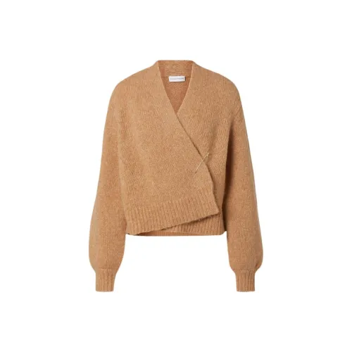 SCANLAN THEODORE Альпака Обхват Кардиган Свитер Женские CAMEL CAMEL