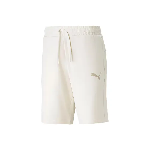 PUMA Спортивные шорты Мужские Хлопок Лен Смесь Естественный