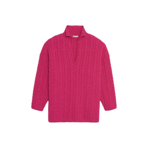 Balenciaga Свободный крой Свитер Женский Розовый