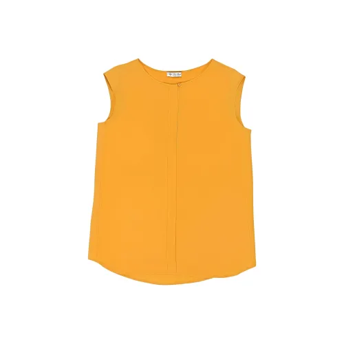 Loro Piana SS25 Майка Женская Закатный Оранжевый