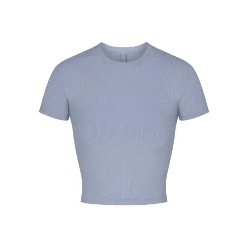 Skims Светло-фиолетовый Женские Короткие Топы