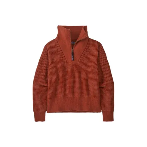 Patagonia Переработанная шерсть Смесь Свитер с 1 4 застежкой Женские