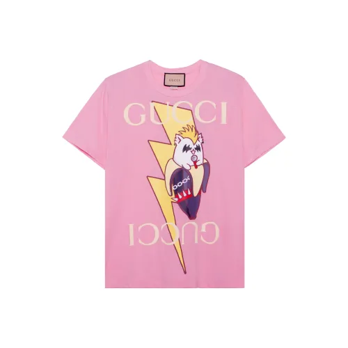 GUCCI Love Parade T-Shirt Женская Розовая