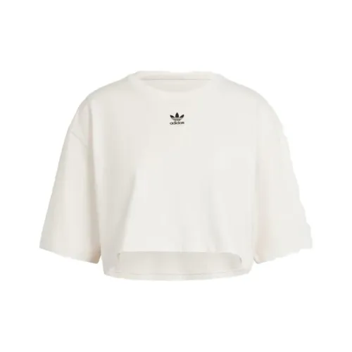 Adidas Originals Essential Рукав с спущенным плечом T-рубашка Женская Белая