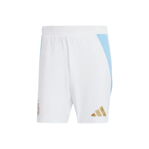 Adidas Argentina 24 Домашние Шорты для Футбола Игровая Версия Аргентина Домашние Мужские Белые и Синие