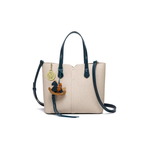 FAIRWHALE ПУ (полиуретан) Сумка-тоут Сумка для покупок Сумка через плечо Женская Синий Хаки