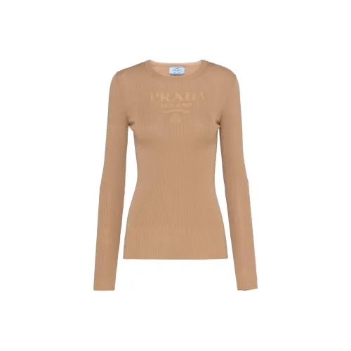 PRADA Camel Brown Женские Свитера