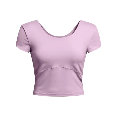 Комплект Under Armour с короткими рукавами футболка женская светло-фиолетовый