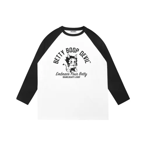 Betty Boop T-Shirt Унисекс Белый Черный