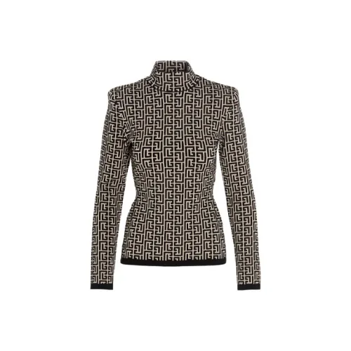 BALMAIN FW21 Свитер Женский Черный