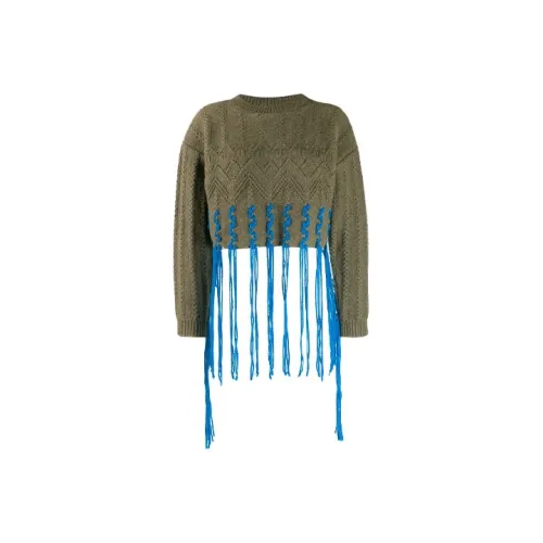 LOEWE Оливково-зеленый Женские Свитеры