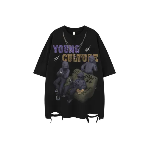 BEAR UNION Рукав с оборванным плечом T-рубашка Унисекс