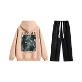 Комплект одежды (Розовый топ + Черные джинсы)