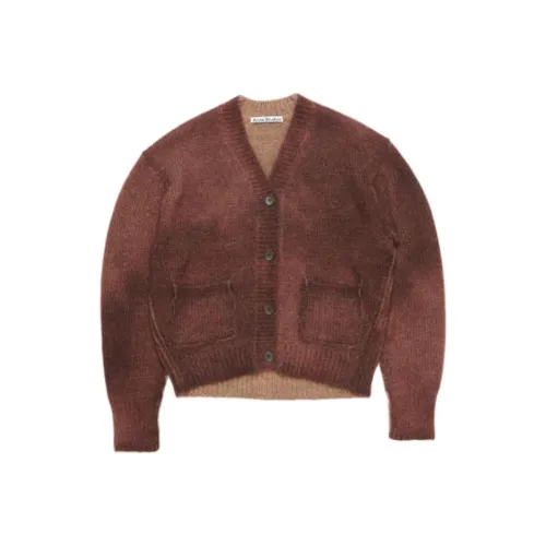 Acne Studios FW24 Свитер Женский Ржаво-Красный