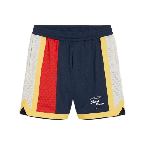 PUMA SHOWTIME Hoops Баскетбольные шорты Мужские Морской синий