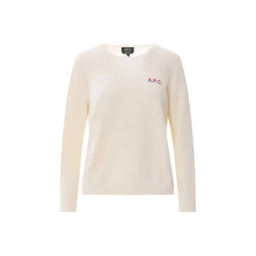 A.P.C Белые Женские Свитеры