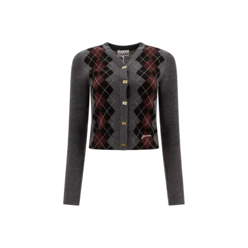 GANNI Серый Женские Свитеры