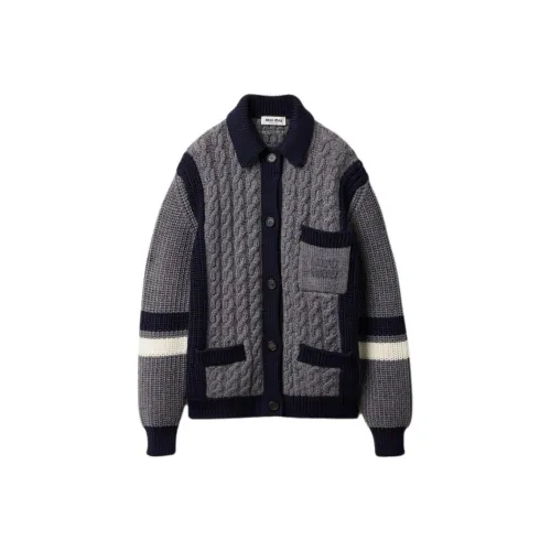 MIU MIU Свитер Женский Сланцево-Серый