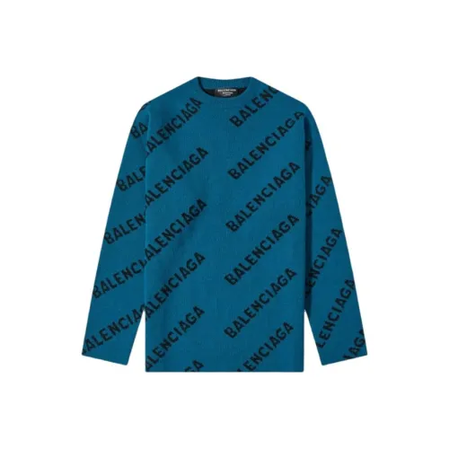 Balenciaga Свитер Стандартный крой Женский Синий