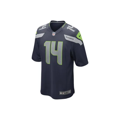 nike NFL DK Metcalf Футбол Джерси Мужской Коллегиальный морской синий