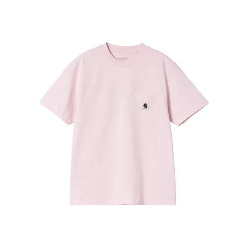 Carhartt WIP S/S Pocket Небесно-розовый Женские T-рубашки
