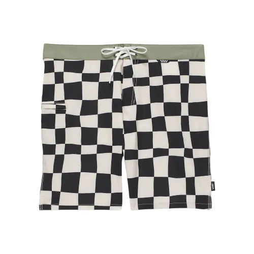 Vans MTE The Daily Check Boardshort Повседневные шорты Мужской Черный Белый