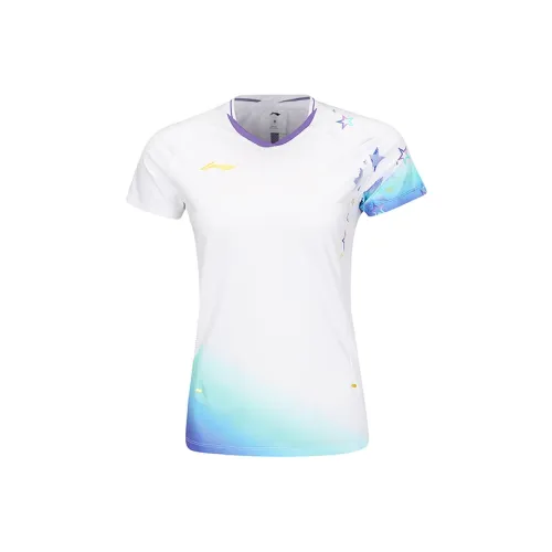 Подкладка Badminton series T Рубашка Женская Белая