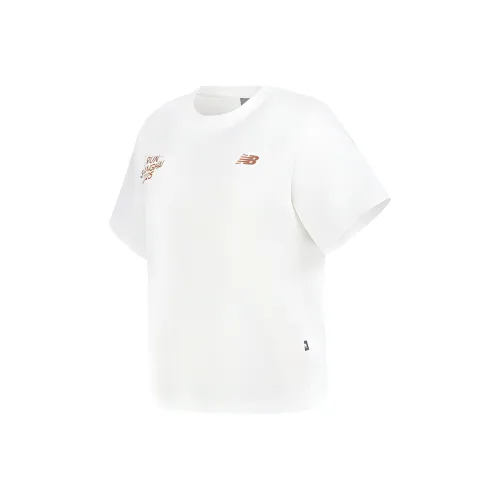 New Balance совместный бренд SS25 T-рубашка Женская Белая