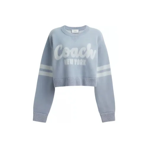 COACH Синие Женские Свитеры