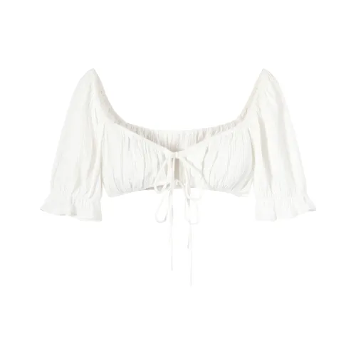 CARIEDO Белый Женские Короткие Топы