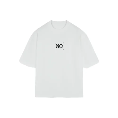 Корейский стиль рукав с оборванным плечом футболка унисекс