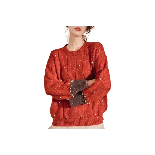 DESIGNER UNCLE Красный Женские Свитеры