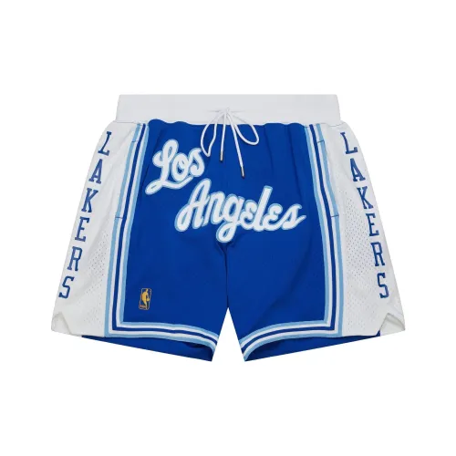 Mitchell Ness x JUST DON Баскетбольные шорты Мужские Синие